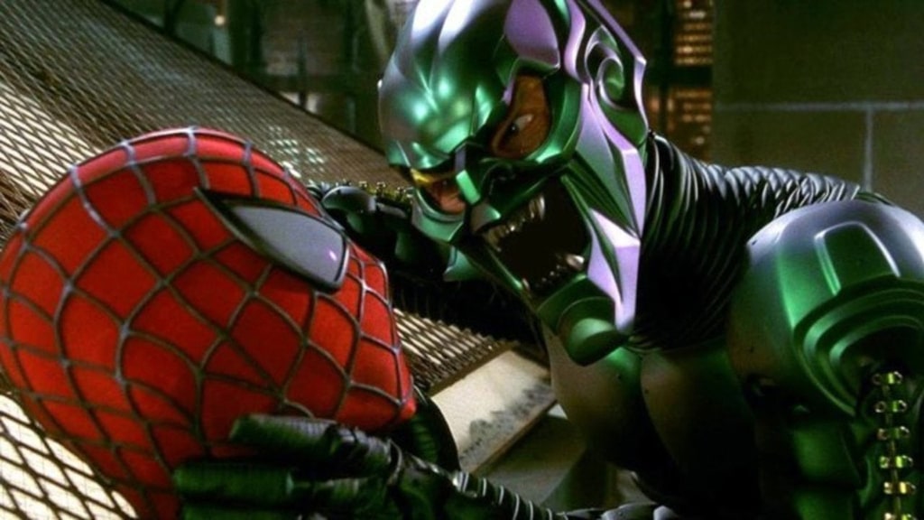 صحنه درگیری مرد عنکبوتی و گرین گابلین در مرد عنکبوتی 1